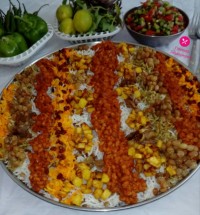 عدس پلو با سویا