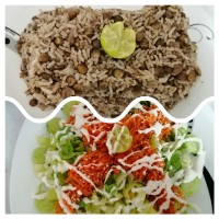 عدس پلو بدون گوشت