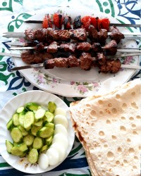 کباب گوشت - صبحانه