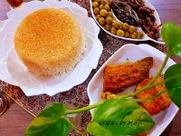 برنج قالبی وماهی