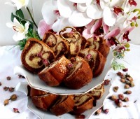 کیک ساده دورنگ