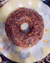 کیک با سس شکلاتی