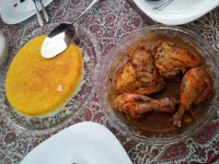 مرغ لیمویی آبدار با رسپی سراشپز پاپیون فوق العاده بود البته من خودم زعفرون اضافه کردم?