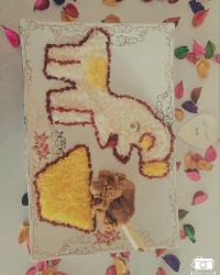 تزیین چلو گوشت