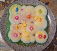 دسر شیر و ژله ساخت من
