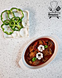 خوراک گوجه بادمجون