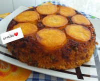 ماکارانی قالبی با تهدیگ سیب زمینی??