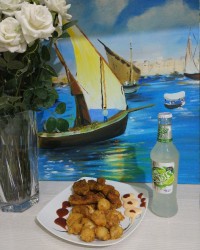 قارچ سوخاری مرغ سوخاری