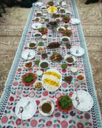 دعوتی دورهمی شام خانواده عروس گلم