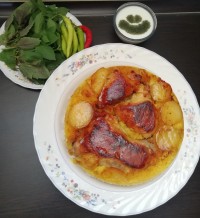 ته چین مرغ به مناسبت تولد دوسالگی گل پسرم