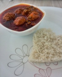 سلام عزیزای پاپیونی..خورشت لوبیا سبز با گوشت قلقلی