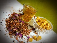 دمنوش به، سیب و زعفران