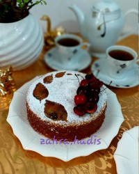 کیک زبرا سه رنگ