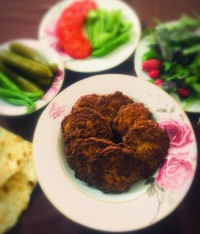 کوکو گوشت کوبیده آبگوشت