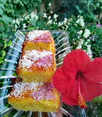 کیک شربتی بدون فر