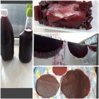 شربت الو سیاه و لواشک