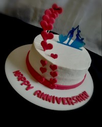 کیک دهمین سالگرد ازدواجمون98/5/24