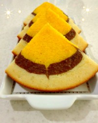 کیک ماست سه رنگ