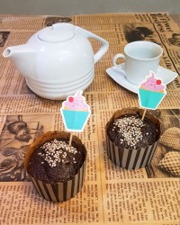 کاپ کیک دابل چاکلت