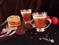 شیرقهوه با کاپ شکلات چیپسی