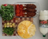 پلوکته وکباب تابه ای