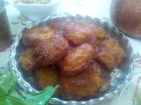 کوکو سیب زمینی با مخلفات