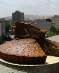 برش خورده کیک دورنگ