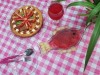 کیک سوسیس وقارچ