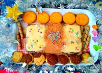 کیک یخچالی ساده