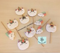 کوکى با تزیین آیسینگ تم تک شاخ