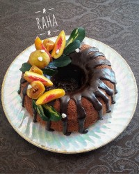 کیک شکلاتی با روکش گاناش