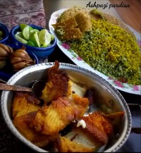 سبزی پلوباماهی قزل آلا