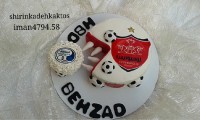 سفارش کیک پرسپولیس کیک تلفیقی چاپ خوراکی