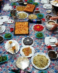 ناهارتولدم جای عزیزان خالی