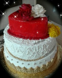 کیک تولد۲۶سالگیم خواهرگلم (ققنوس)درست کرده بود