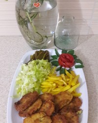 کوکوی مرغ و سیب زمینی