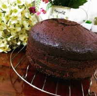 کیک دبل چاکلت ک شد تنه ی درخت