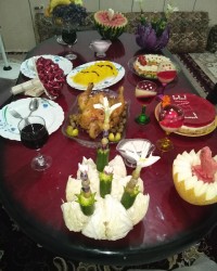میز شام عروس خانم
