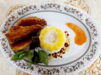 بال و بازو سوخاری و زرشک پلو