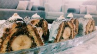 کیک یخچالی هرمی