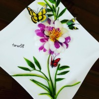 گل نازم وتابلوی نقاشی من با پیاز