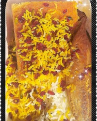 ته چین مرغ و بادمجان