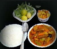 تاس کباب سبزیجات بدون گوشت