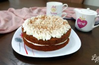 کیک نسکافه با کرم پنیری