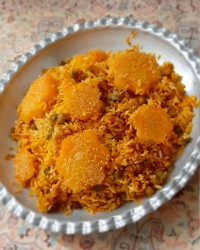 نخود پلو با گوشت