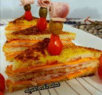 کلاب ژامبون پنیری