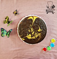 کیک ساده دورنگ