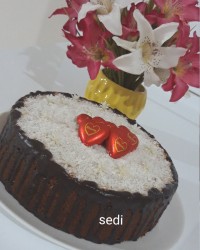 کیک نسکافه گردویی