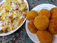 توپک سیب زمینی و هات چیپس