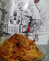 ماکارونی مرغ